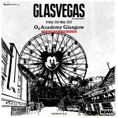 GLASVEGAS plus special guests Glasvegas at O2 Academy Glasgow on 21 May 2027 gig poster