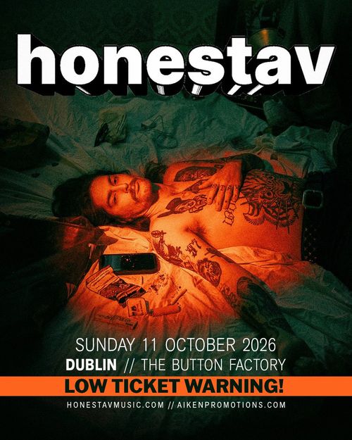 honestav at Button Factory on 11 October 2026 gig poster