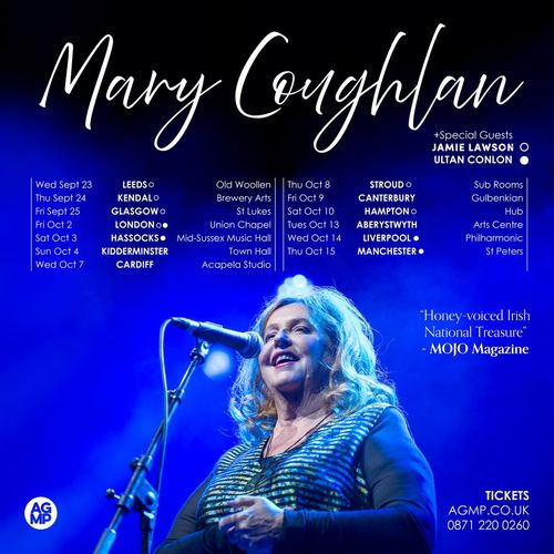 Mary Coughlan Jamie Lawson, Ultan Conlon september 2026 to october 2026 tour poster