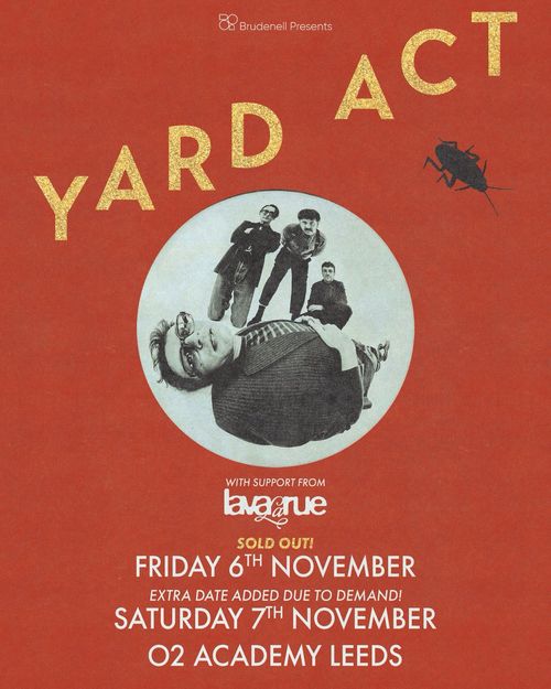 Yard Act Lavagance, Lava La Rue november 2026 tour poster