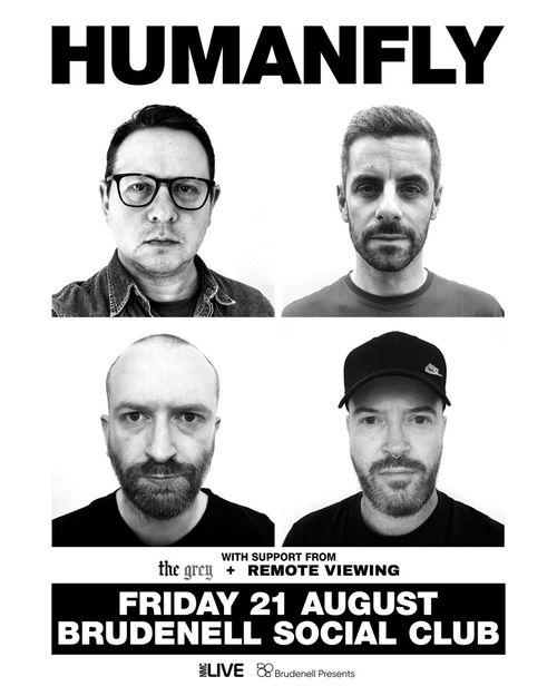 HUMANFLY Remote Viewing, The Grey at Brudenell Social Club on 21 August 2026 gig poster