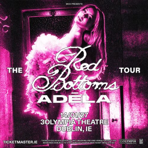 THE Red Bottoms TOUR ADÉLA at 3Olympia Theatre on 14 January 2027 gig poster