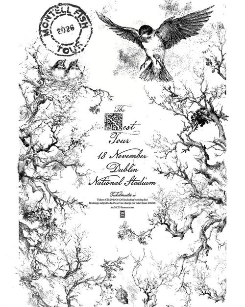 The Nest Tour Montell Fish at National Stadium on 18 November 2026 gig poster
