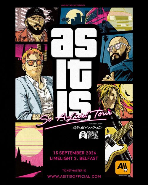 As It Is So Alive! Tour Greywind, As It Is, Cavalier Attitude september 2026 tour poster