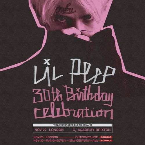 Lil Peep 30th Birthday Celebration Lil Peep at O2 Academy Brixton on 22 November 2026 gig poster