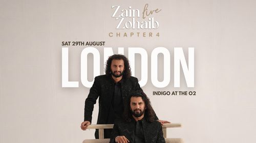 Zain Zohaib live Chapter 4 Zain Zohaib at Indigo at The O2 on 29 August 2026 gig poster
