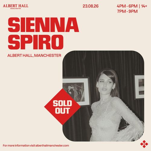 SIENNA SPIRO at Albert Hall on 23 August 2026 gig poster