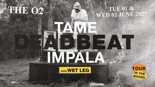 Tame Impala with Wet Leg - Tour in the Round Wet Leg, Tame Impala june 2027 tour poster