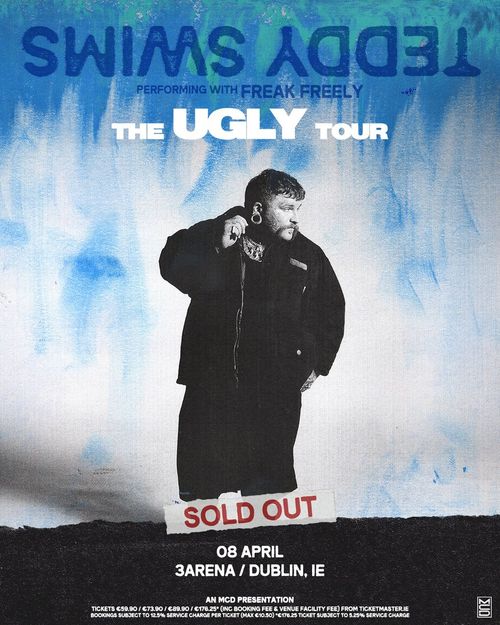 Teddy Swims - The Ugly Tour Teddy Swims at 3Arena on 8 April 2024 gig poster