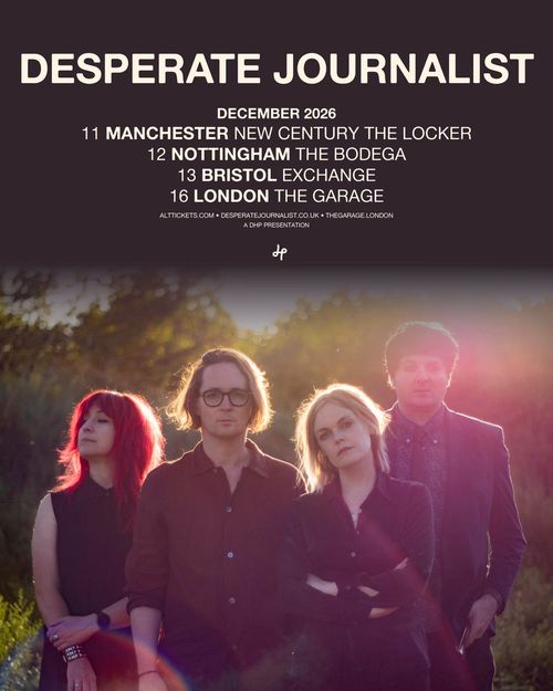 DESPERATE JOURNALIST december 2026 tour poster