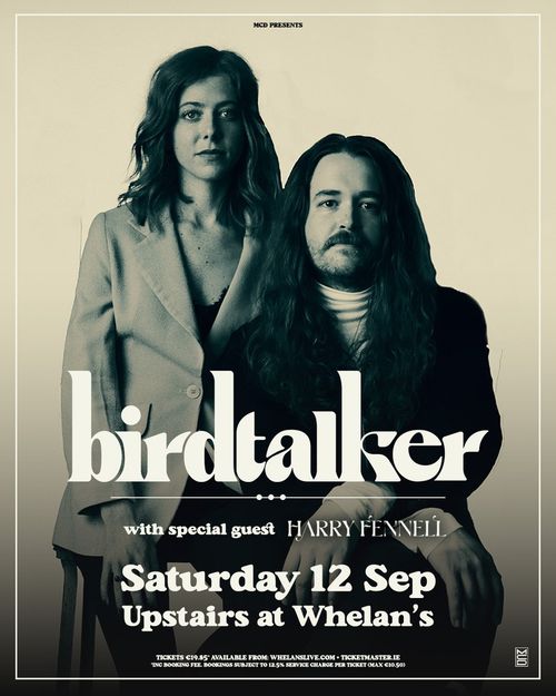 birdtalker HARRY FENNELL at Whelan's on 12 September 2026 gig poster