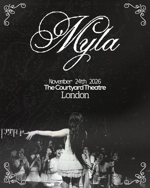 Myla at The Courtyard Theatre on 24 November 2026 gig poster
