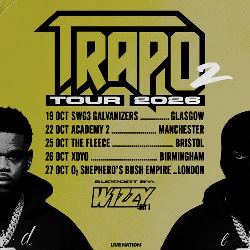 Trapo 2 Tour 2026 Trapo 2, Wizzy, Wizkid, Trapd 2, Trapo october 2026 tour poster