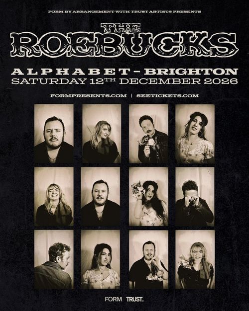 THE ROEBUCKS at Alphabet on 12 December 2026 gig poster