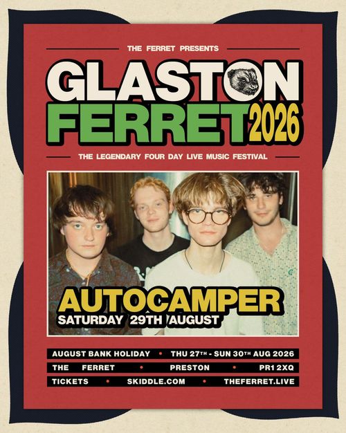 GLASTON FERRET 2026 Autocamper at The Ferret on 29 August 2026 gig poster