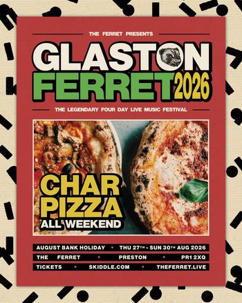 Glaston Ferret 2026 Char Pizza august 2026 tour poster