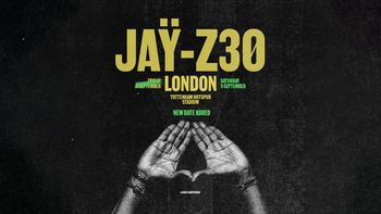 JAY-Z 30 JAŸ-Z at Tottenham Hotspur Stadium on 5 September 2026 gig poster