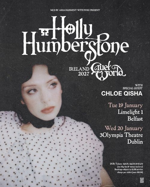 Holly Humberstone Ireland 2027 Chloe Qisha, Holly Humberstone january 2027 tour poster