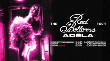 The Red Bottoms Adéla Tour Red Bottoms Adéla january 2027 tour poster