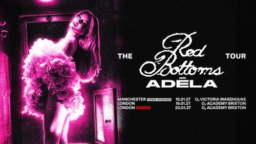 The Red Bottoms Adéla Tour Red Bottoms Adéla january 2027 tour poster