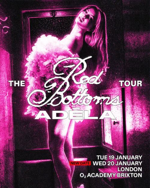 The Red Bottoms Tour Adela AdELA, The Red Bottoms january 2026 tour poster