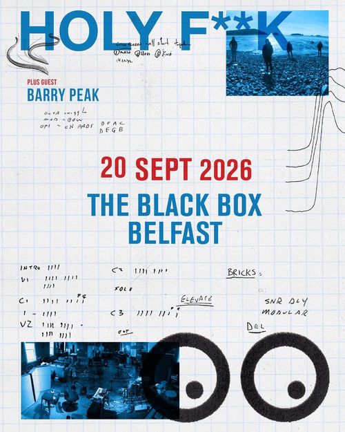 HOLY F**K Barry Peak at Black Box on 20 September 2026 gig poster