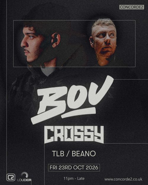 BOV CROSSY BOV, Crossy at Concorde2 on 23 October 2026 gig poster
