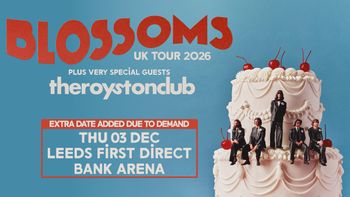 BLOSSOMS UK TOUR 2026 Blossoms, theroystonclub at BANK ARENA on 3 December 2026 gig poster