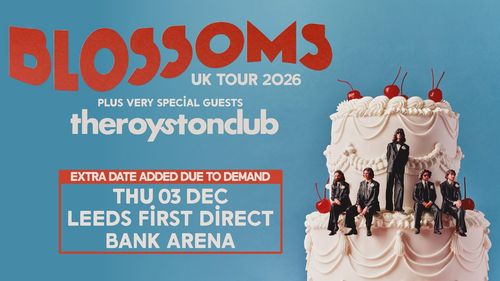 BLOSSOMS UK TOUR 2026 Blossoms, theroystonclub at BANK ARENA on 3 December 2026 gig poster