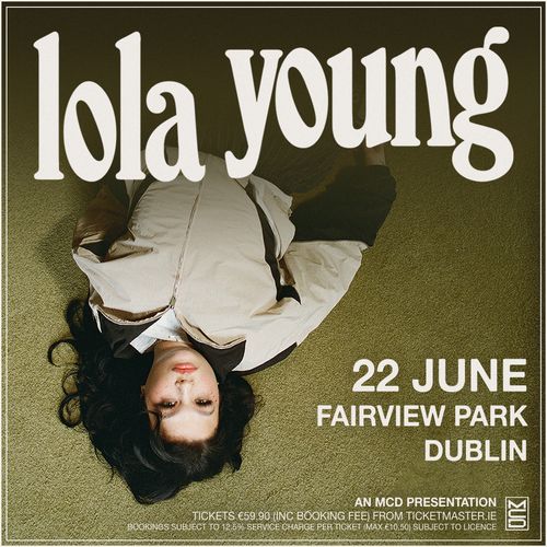 lola young at Fairview Park on 22 June 2024 gig poster
