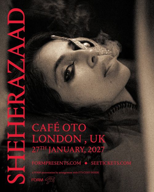 SHEHERAZAAD at Café Oto on 27 January 2027 gig poster