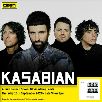 KASABIAN at 02 Academy Leeds on 10 September 2026 gig poster