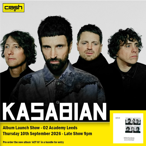 KASABIAN at 02 Academy Leeds on 10 September 2026 gig poster
