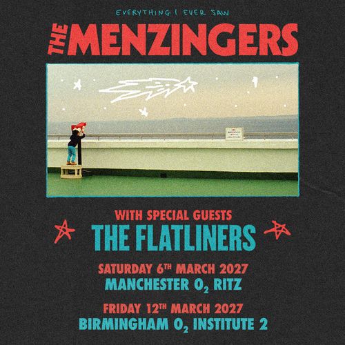 The Menzingers with special guests The Flatliners The Menzingers, The Flatliners march 2027 tour poster