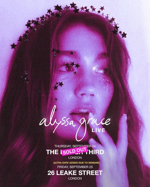 alyssa grace LIVE Alyssa Grace september 2026 tour poster