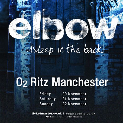 elbow asleep in the back Elbow november 2026 tour poster