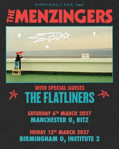 The Menzingers with special guests The Flatliners The Menzingers, The Flatliners march 2027 tour poster