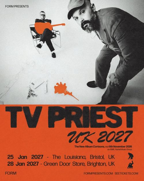 TV PRIEST UK 2027 TV Priest january 2027 tour poster