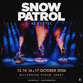 Snow Patrol Acoustic Snow Patrol october 2026 tour poster