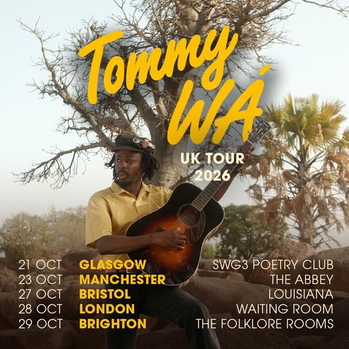 Tommy WA UK Tour 2026 Tommy WA october 2026 tour poster