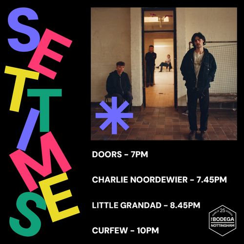 LITTLE GRANDAD Charlie Noordwier, Charlie Noordewier at The Bodega on 2 September 2026 gig poster