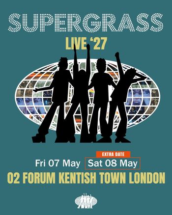 SUPERGRASS LIVE '27 Supergrass may 2027 tour poster