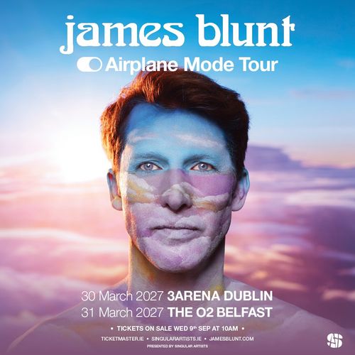 james blunt Airplane Mode Tour James Blunt march 2027 tour poster