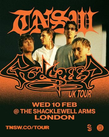 TAS III - Godless UK Tour Godless at The Shacklewell Arms on 10 February 2027 gig poster