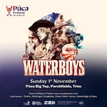 The Waterboys at Púca Big Top on 1 November 2026 gig poster