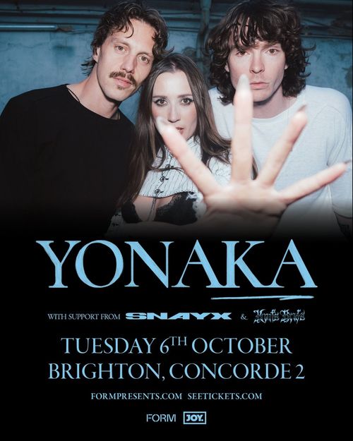 YONAKA SNAYX, Infinite Sighs at Concorde 2 on 6 October 2026 gig poster