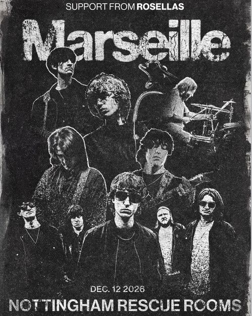 Marseille Rosellas at Rescue Rooms on 12 December 2026 gig poster