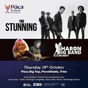 Púca Festival The Stunning, The Shannon Big Band at Púca Big Top on 29 October 2026 gig poster