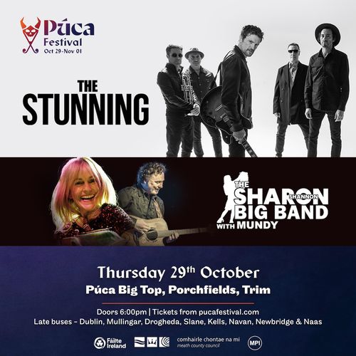 Púca Festival The Stunning, The Shannon Big Band at Púca Big Top on 29 October 2026 gig poster