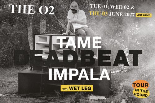 Tame Impala with Wet Leg - Tour In The Round Wet Leg, Tame Impala june 2027 tour poster